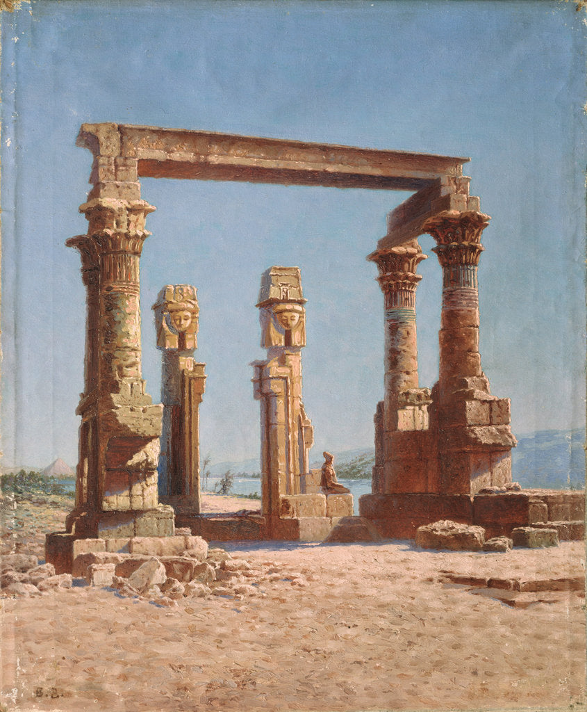 Detail of An Egypt Temple Ruin by Vasili Vasilyevich Vereshchagin