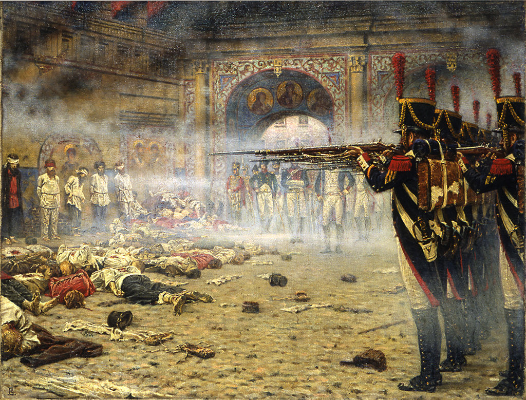 Detail of The French in Moscow, 1897-1898 by Vasili Vasilyevich Vereshchagin