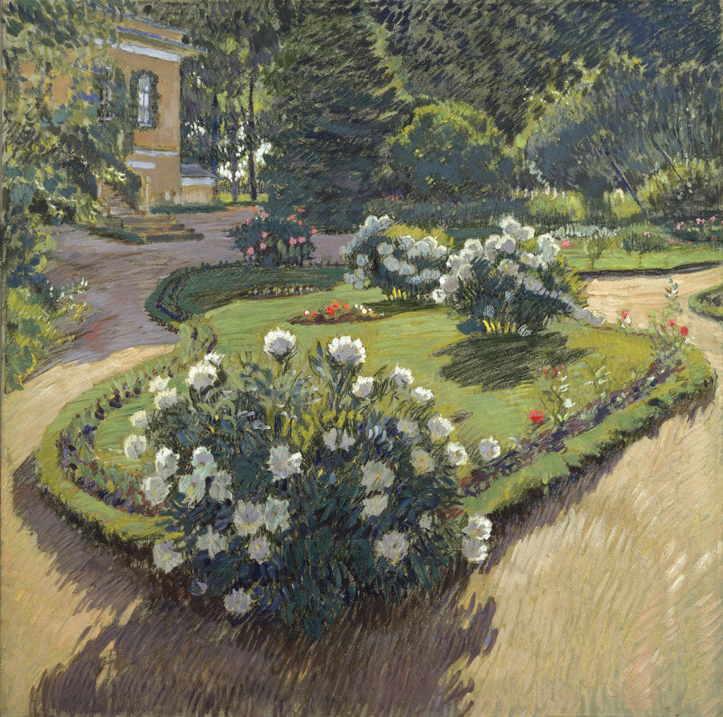 Detail of A garden, 1910 by Sergei Arsenyevich Vinogradov