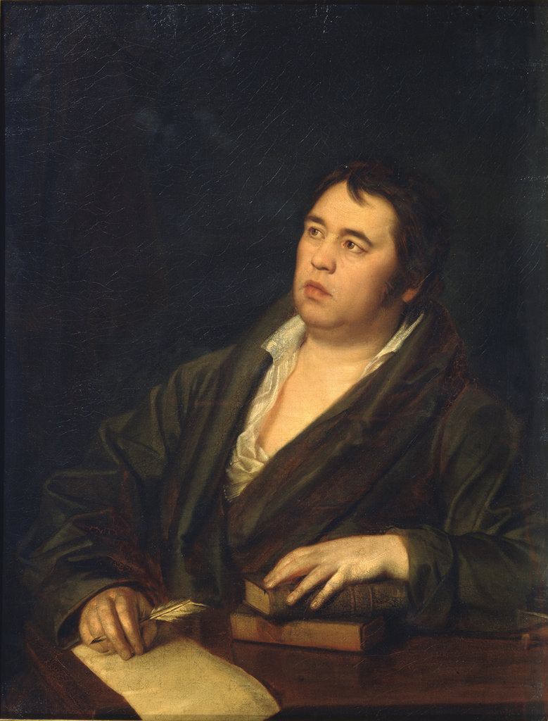 Detail of Portrait of the Poet Ivan A. Krylov, 1812 by Roman Maximovich Volkov