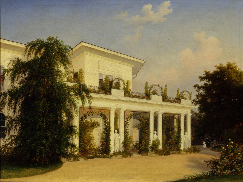 Detail of The country estate Kachanovka, 1849 by Alexei Yakovlevich Voloskov