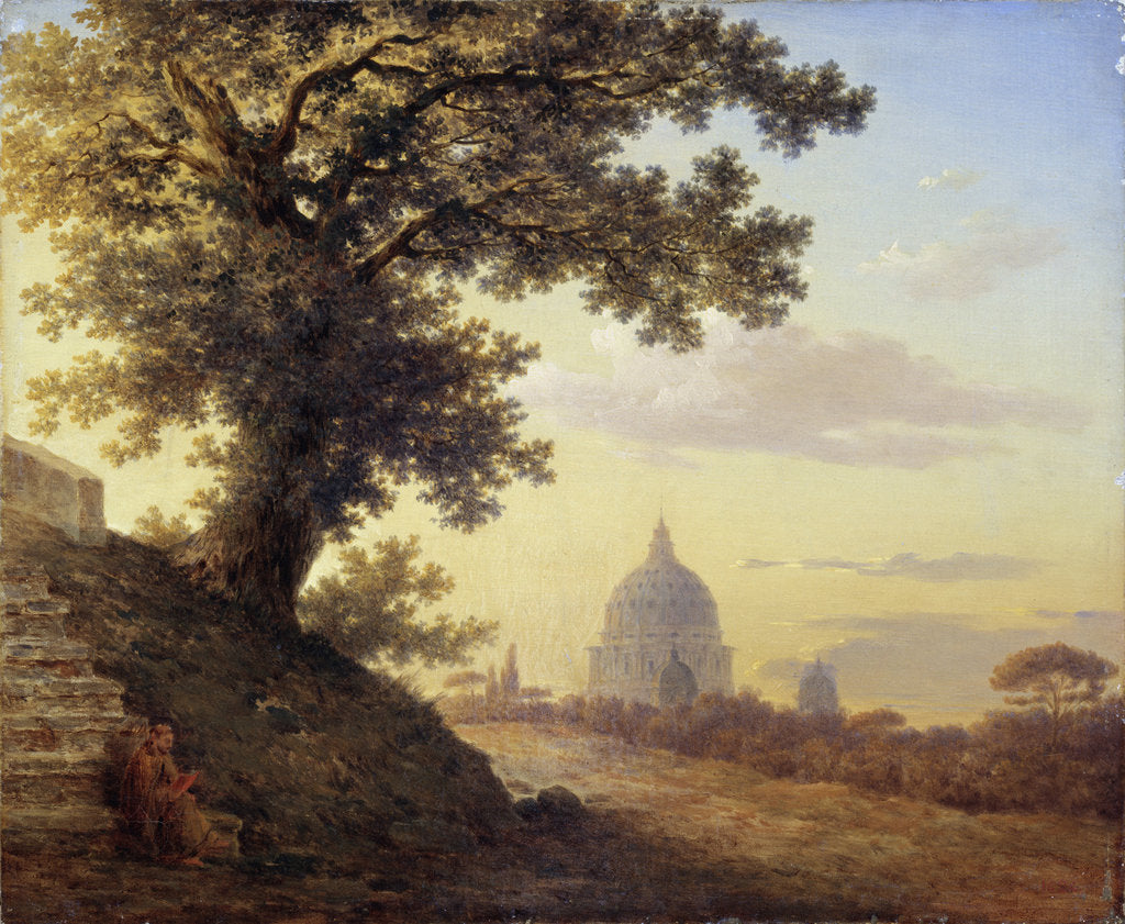 Detail of The Torquato Tassos Oak in Rome, 1848 by Maxim Nikiphorovich Vorobyev