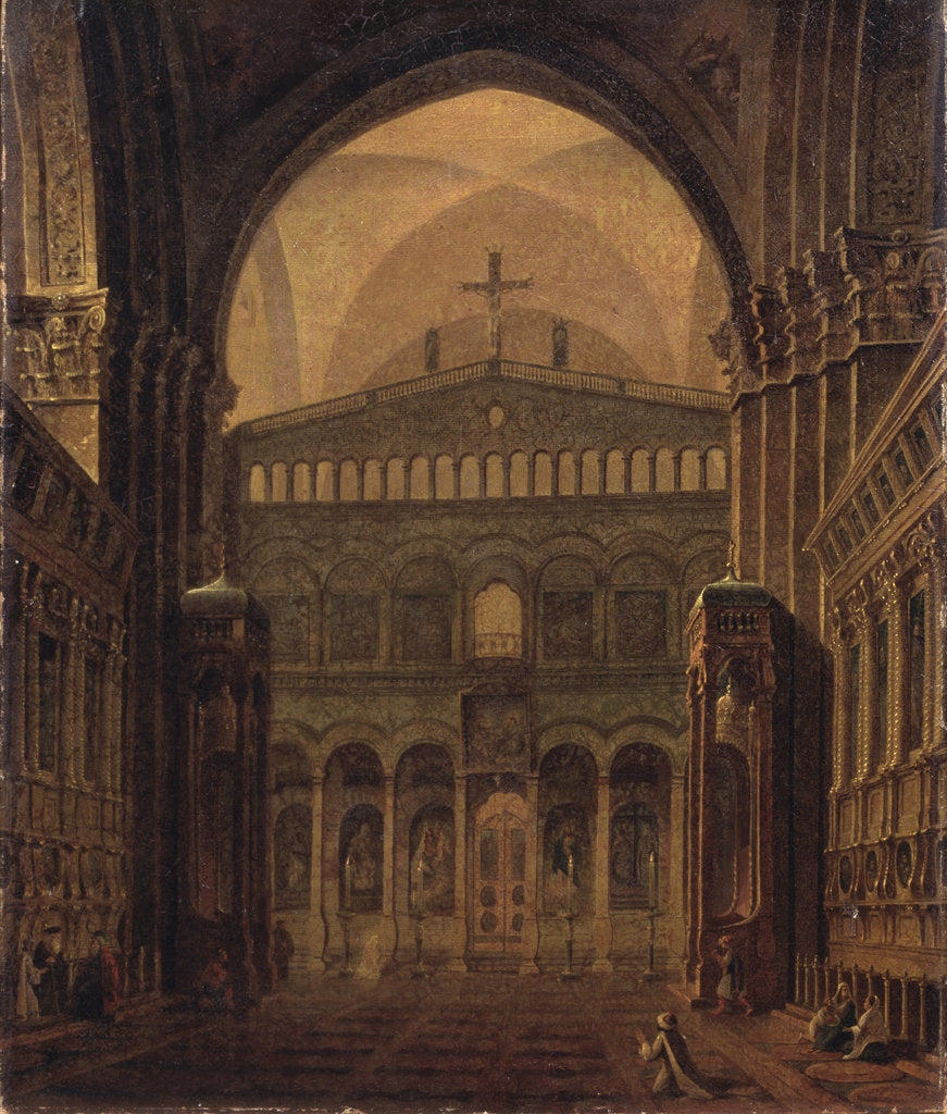 Detail of Interior of the Temple in Jerusalem, 1821 by Maxim Nikiphorovich Vorobyev