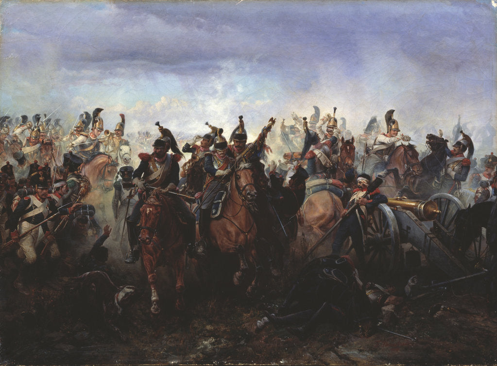 Detail of The battle of Fer-Champenois on March 13, 1814, 1891 by Gottfried Willewalde