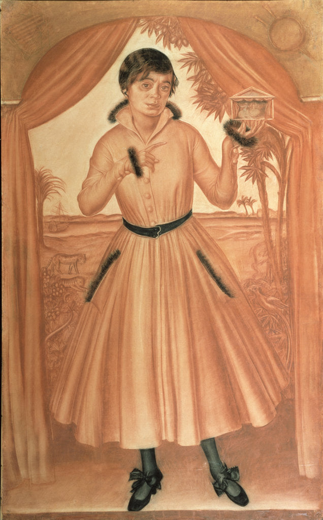 Detail of Portrait of the artists wife, c. 1917 by Alexander Yevgenyevich Yakovlev