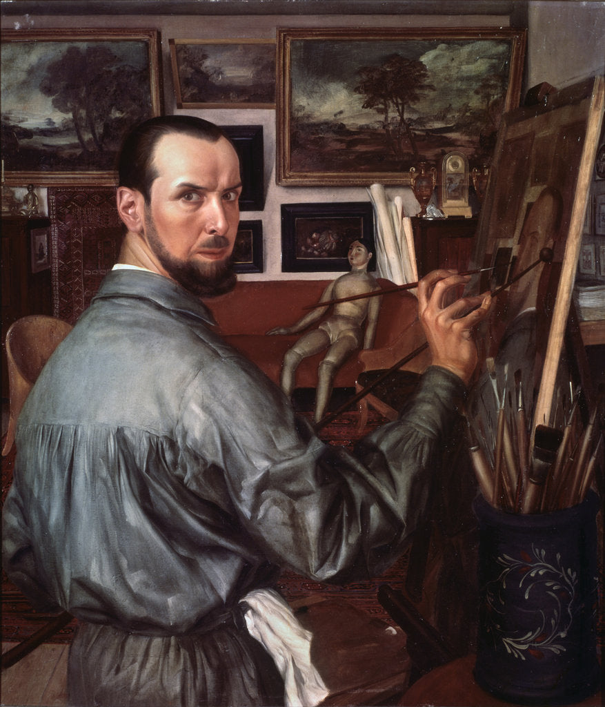 Detail of Self-portrait, 1917 by Alexander Yevgenyevich Yakovlev