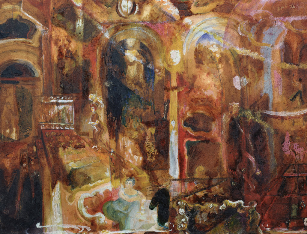 Detail of Café by Georgi Bogdanovich Yakulov