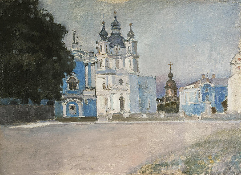Detail of The Smolny Convent in Saint Petersburg, Early 20th cen by Stepan Petrovich Yaremich