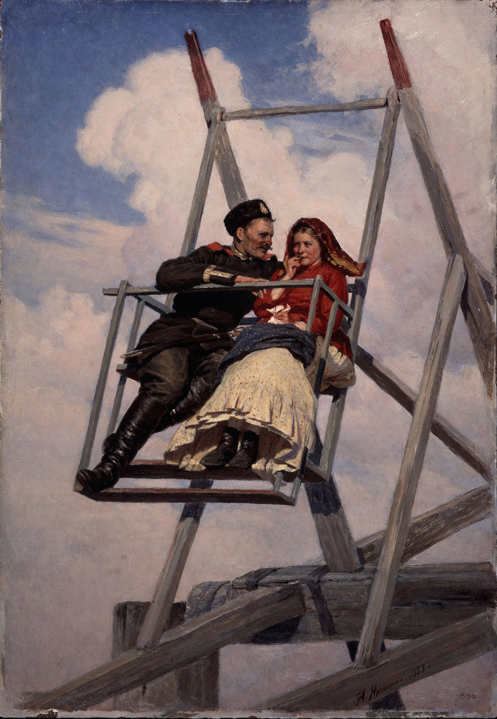 Detail of On the Swing, 1888 by Nikolai Alexandrovich Yaroshenko