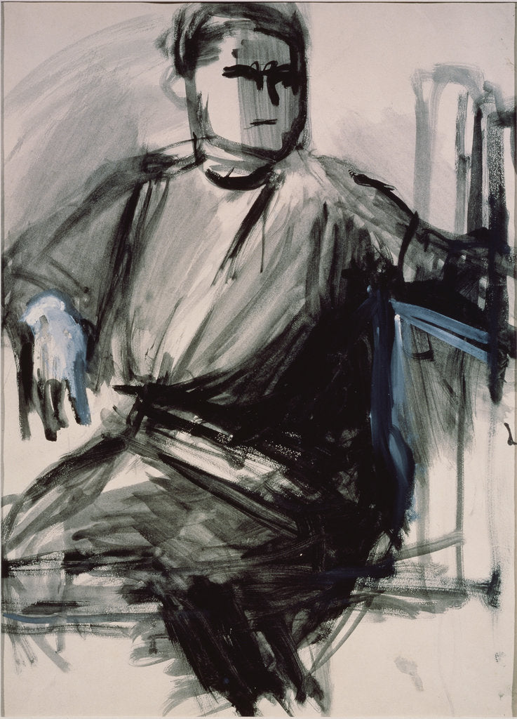 Detail of Self-portrait, 1934 by Vera Mikhailovna Yermolayeva