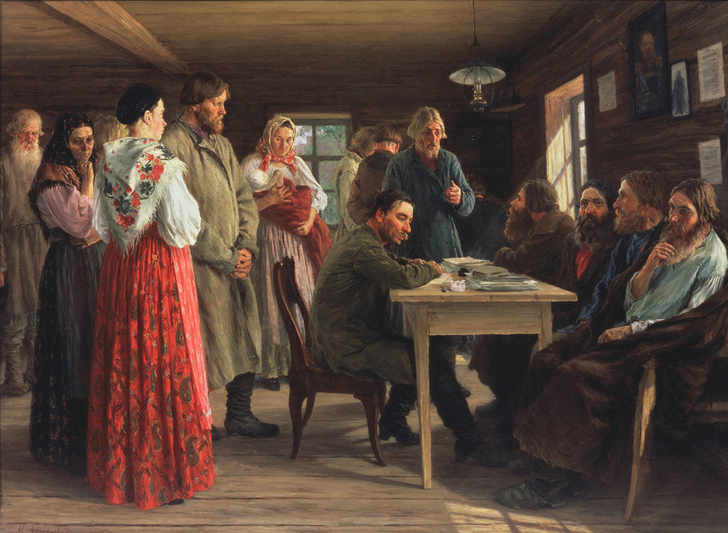 Detail of Justice of the Peace, 1888 by Mikhail Ivanovich Zoshchenko