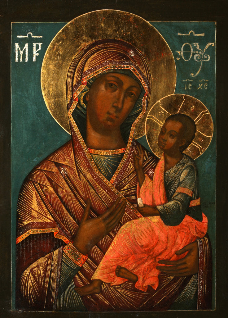 Detail of The Virgin Hodegetria, Early 18th cen by Yegor Ivanovich Grek