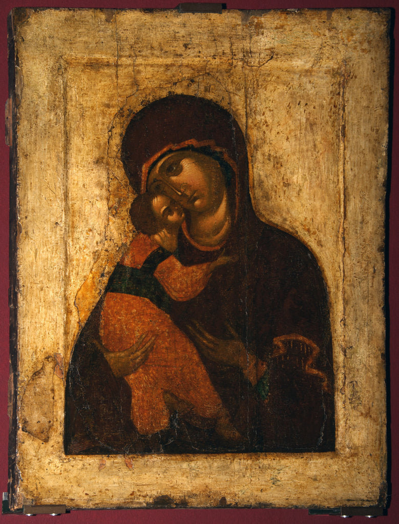 Detail of The Virgin of Vladimir, Last quarter of 15th cen by Russian icon