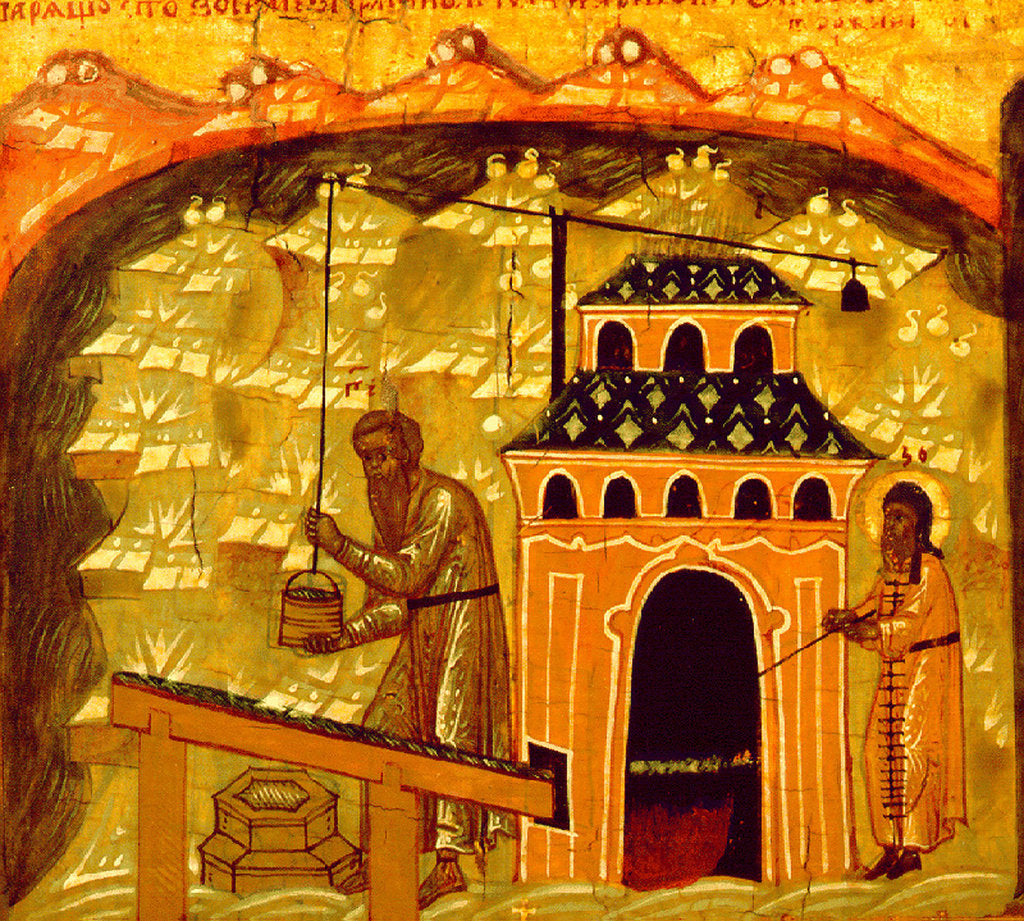 Detail of Salt production in the Solovetsky Transfiguration Monastery on the Solovetsky Islands, 17th century by Ancient Russian Art