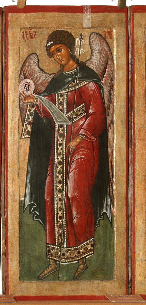 Detail of The Archangel Gabriel, 1645 by Terenty Fomin