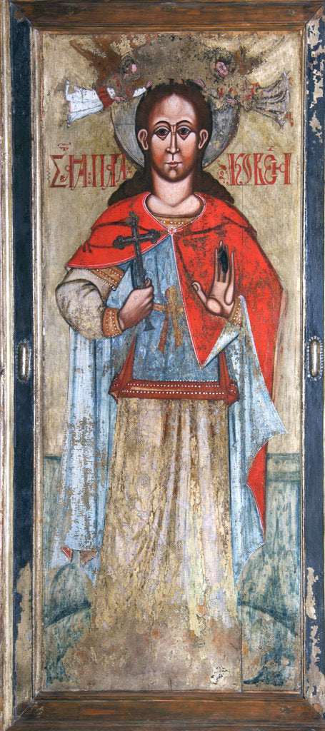Detail of Saint Paraskeva Pyatnitsa, Early 17th cen by Russian icon