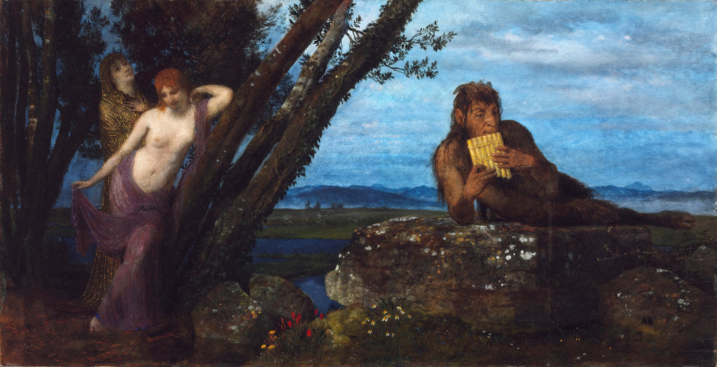 Detail of Spring Evening, 1879 by Arnold Böcklin