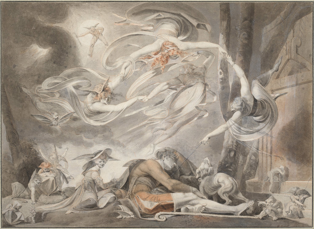 Detail of The Shepherds Dream, 1786 by Johann Heinrich Füssli