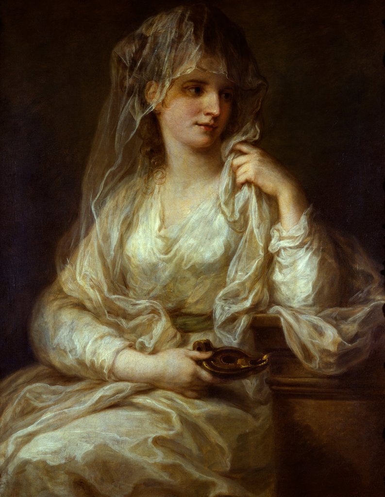 Detail of Portrait of a Lady as a Vestal Virgin, 1782 by Angelika Kauffmann