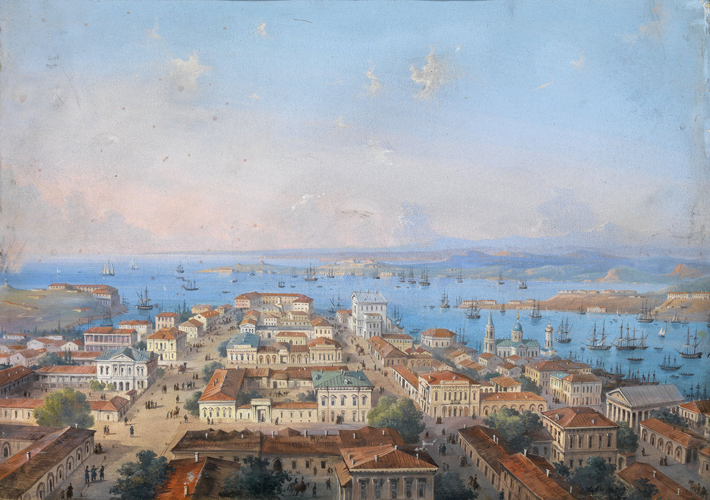 Detail of View of Sevastopol, 1860s-1870s by Carlo Bossoli