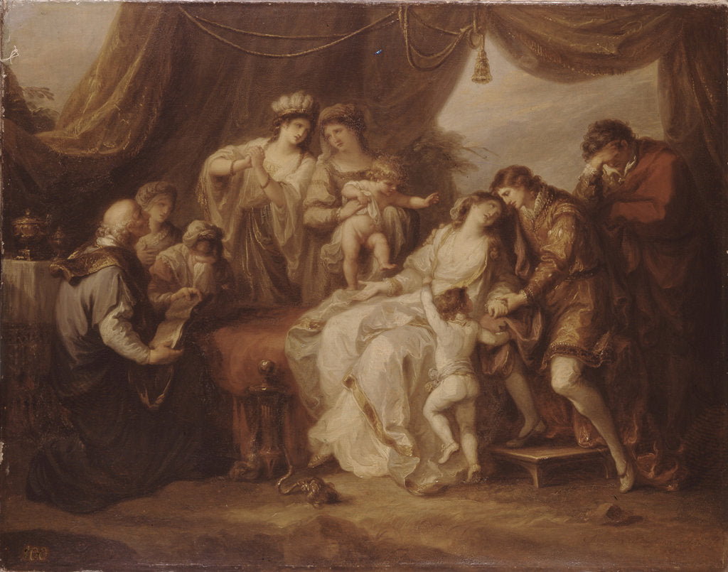 Detail of Poisoned Eleanor, 1782 by Angelika Kauffmann