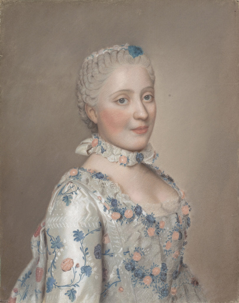 Detail of Portrait of Princess Maria Josepha of Saxony (1731?1767), 1749 by Jean-Étienne Liotard