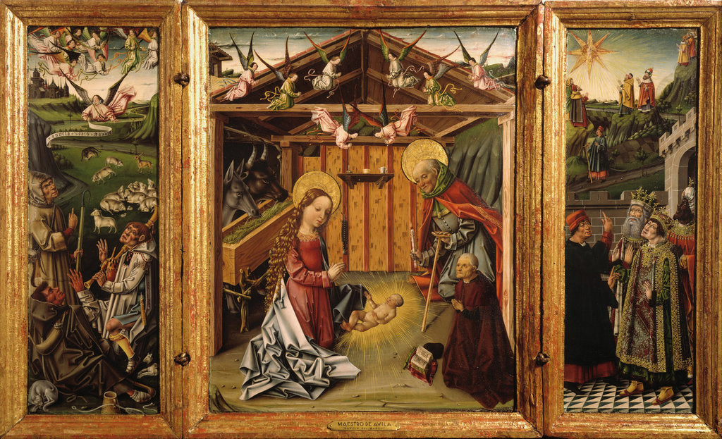 Detail of The Nativity (Triptych), 1467-1500 by García del Barco