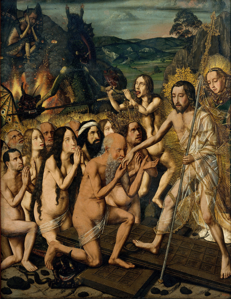 Detail of Descent of Christ into Limbo, ca 1475 by Bartolomé Bermejo