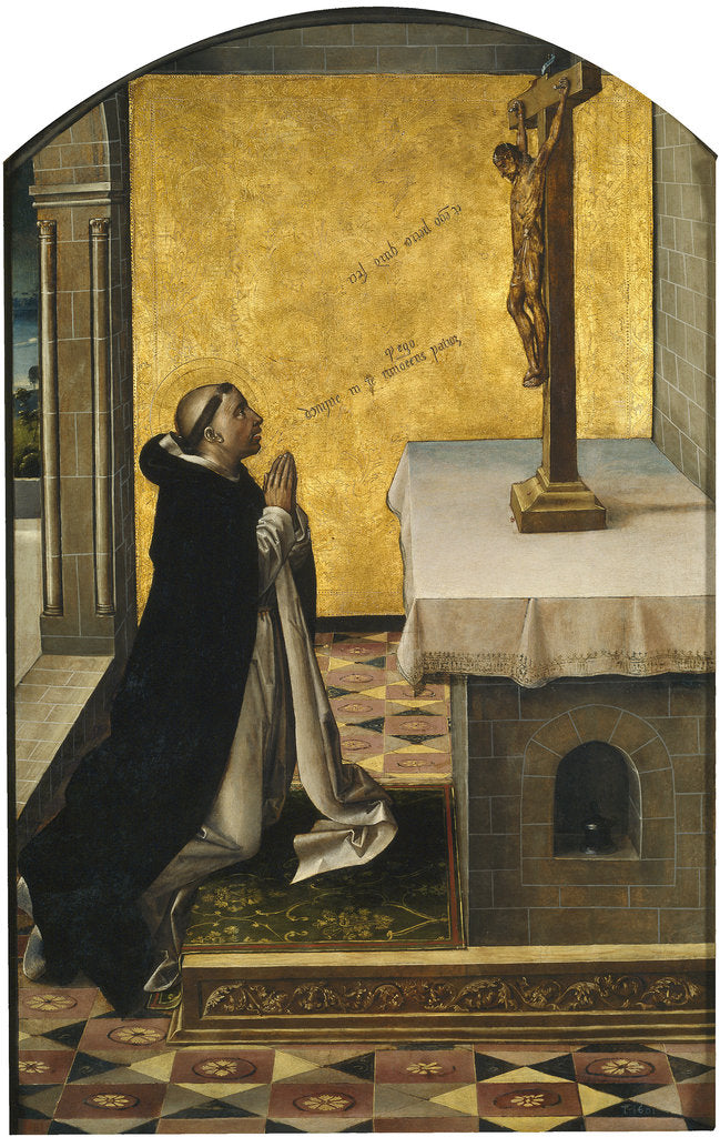 Detail of Saint Peter Martyr at Prayer, 1493-1499 by Pedro Berruguete