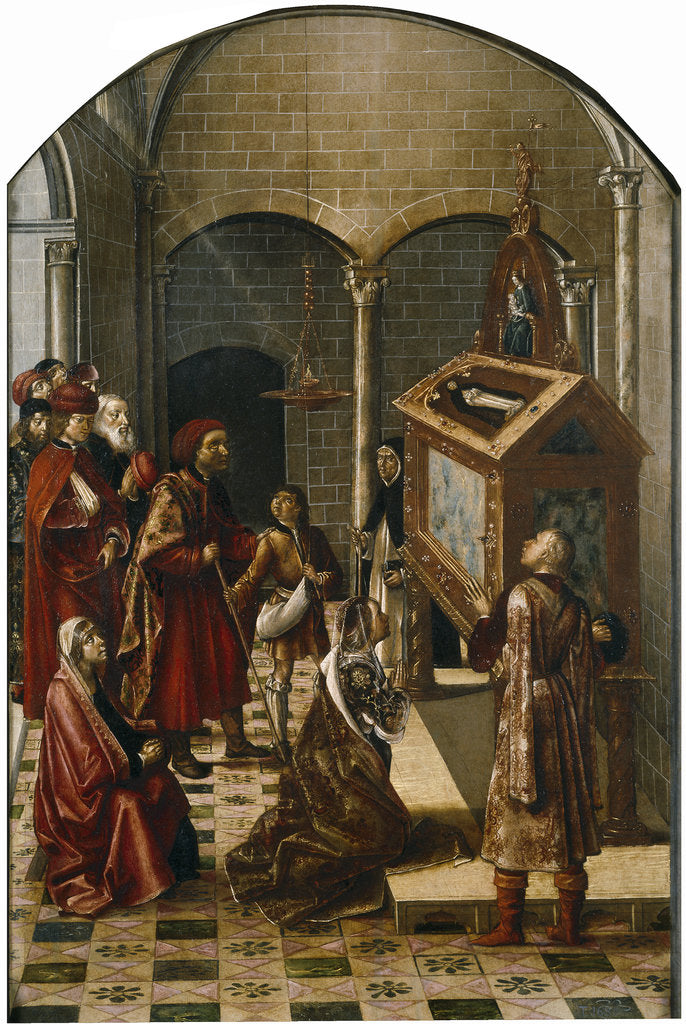 Detail of The Tomb of Saint Peter Martyr, 1493-1499 by Pedro Berruguete