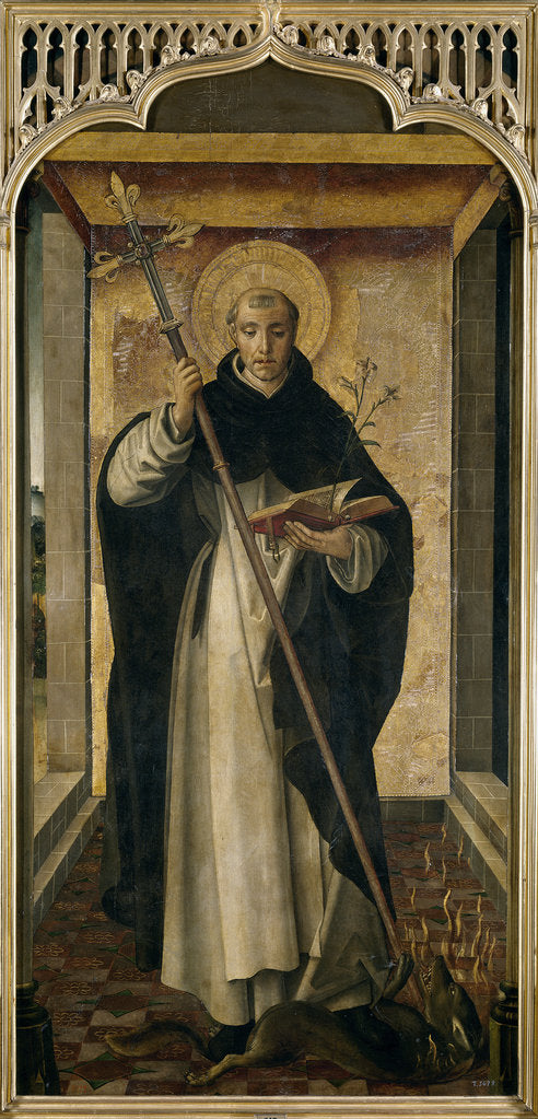Detail of Saint Dominic, 1493-1499 by Pedro Berruguete