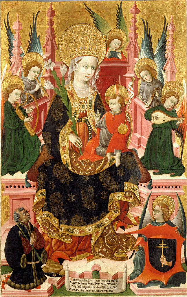 Detail of Virgin of Mosén Esperandeu de Santa Fe, 1439 by Blasco de Grañén