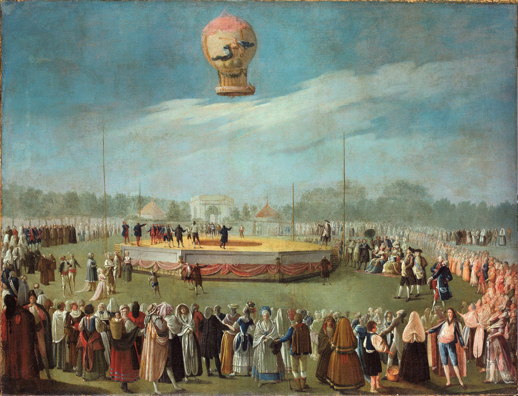 Detail of Ascent of a Balloon in the Presence of the Court of Charles IV, ca. 1783 by Antonio Carnicero
