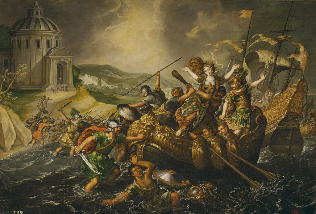 Detail of The Rape of Helen, Mid of 17th cen by Juan de la Corte