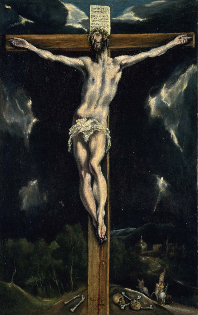 Detail of Christ on the Cross by Dominico El Greco