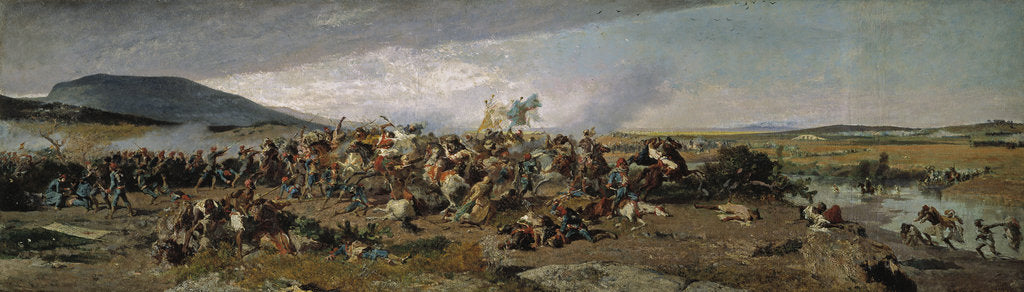 Detail of The Battle of Wad-Ras, 1863 by Marià Fortuny