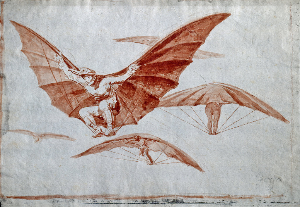 Detail of Ways of Flying, 1816 by Francisco de Goya
