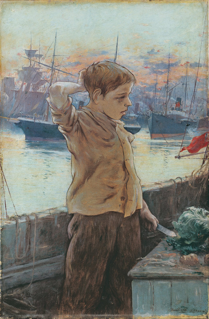 Detail of The ships boy, 1887 by Adolfo Guiard
