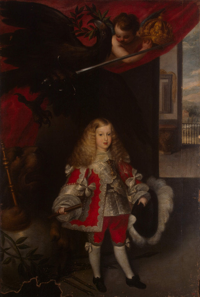Detail of Portrait of Charles II of Spain as a Child, 1667-1670 by Sebastian de Herrera Barnuevo