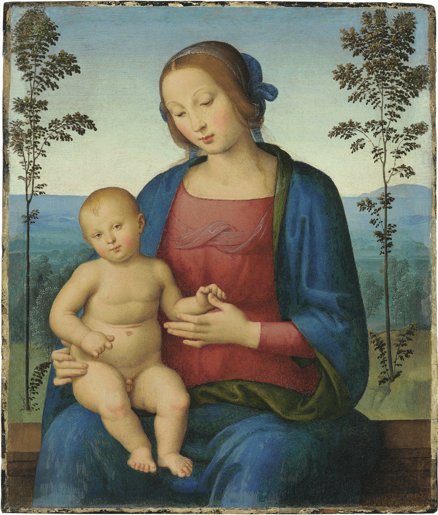 Detail of Madonna and Child by Lo Spagna