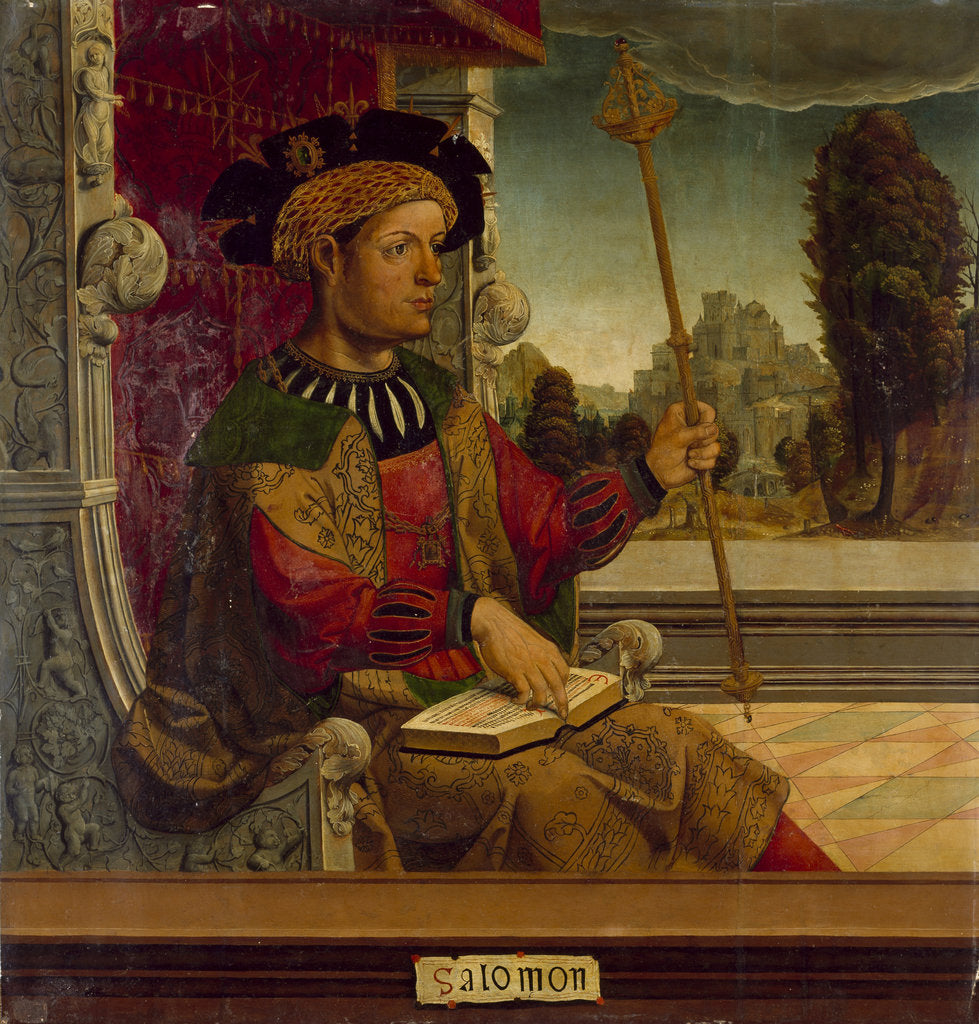 Detail of King Solomon, c. 1525 by Maestro de Becerril