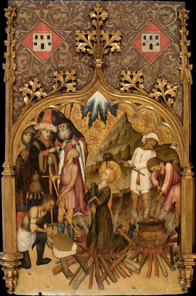 Detail of The Martyrdom of Saint Lucy, c. 1440 by Bernat Martorell the Elder
