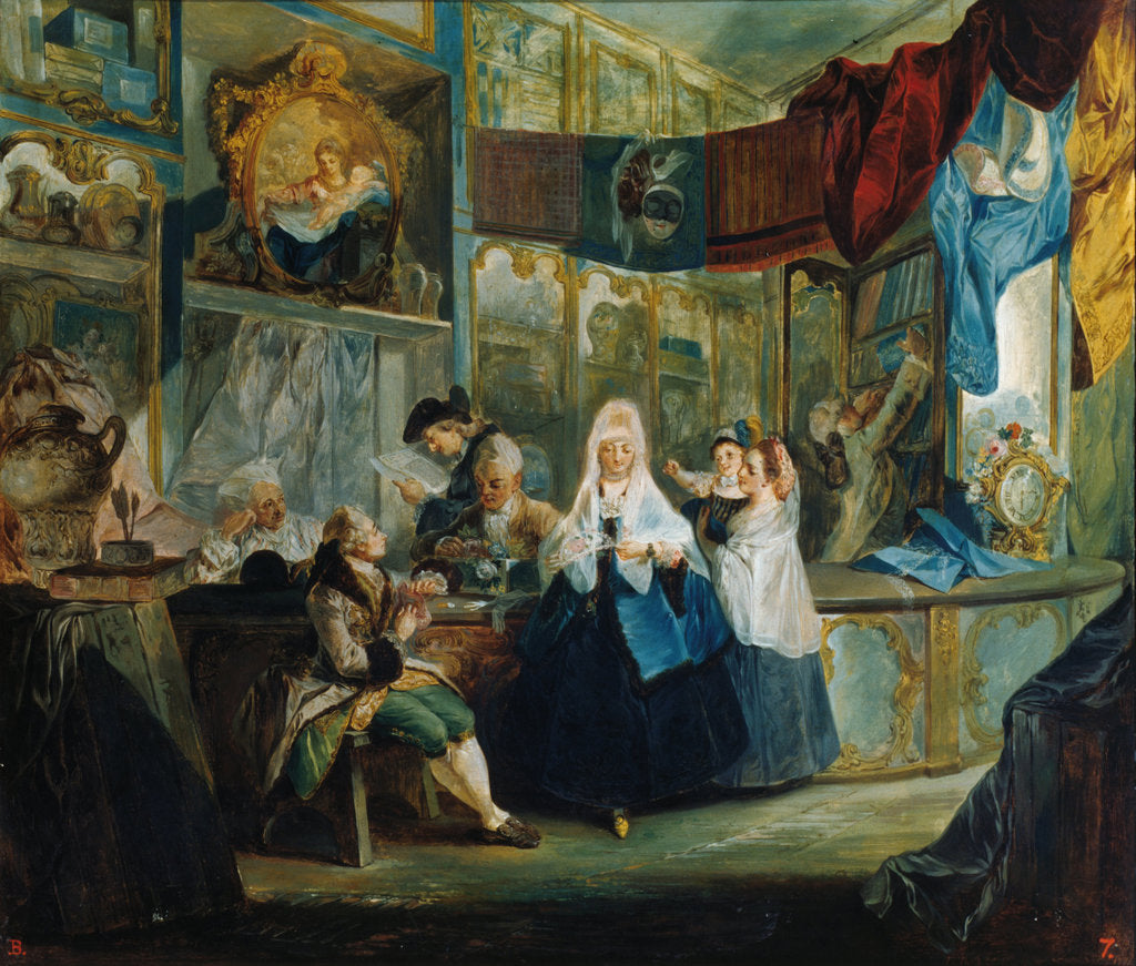 Detail of The Shop, 1772 by Luis Paret y Alcázar