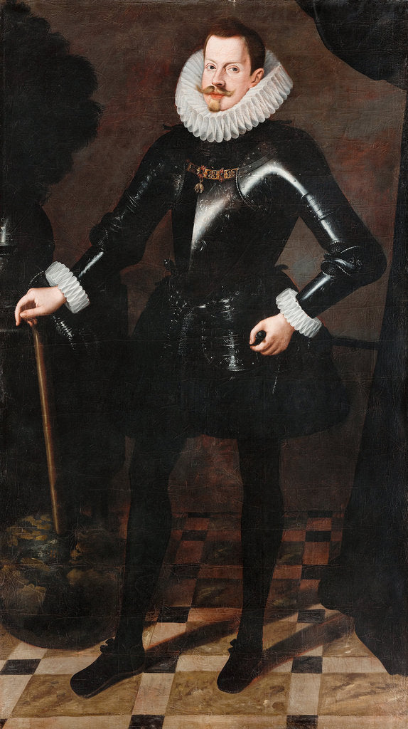 Detail of Portrait of Philip III of Spain, King of Spain and Portugal, c. 1617 by Andrés López Polanco