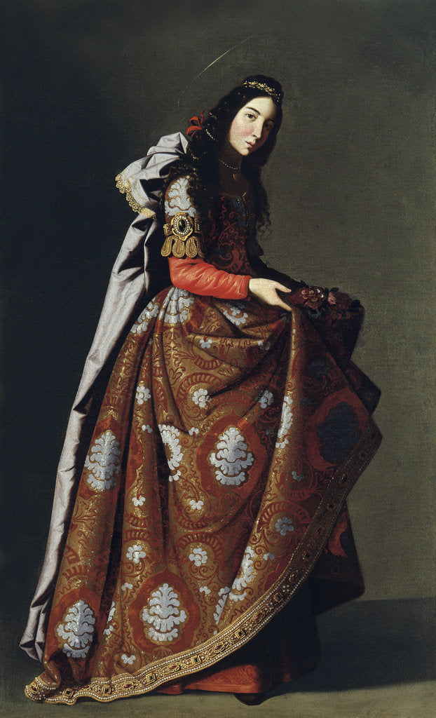 Detail of Saint Casilda of Toledo, ca 1630-1634 by Francisco de Zurbarán