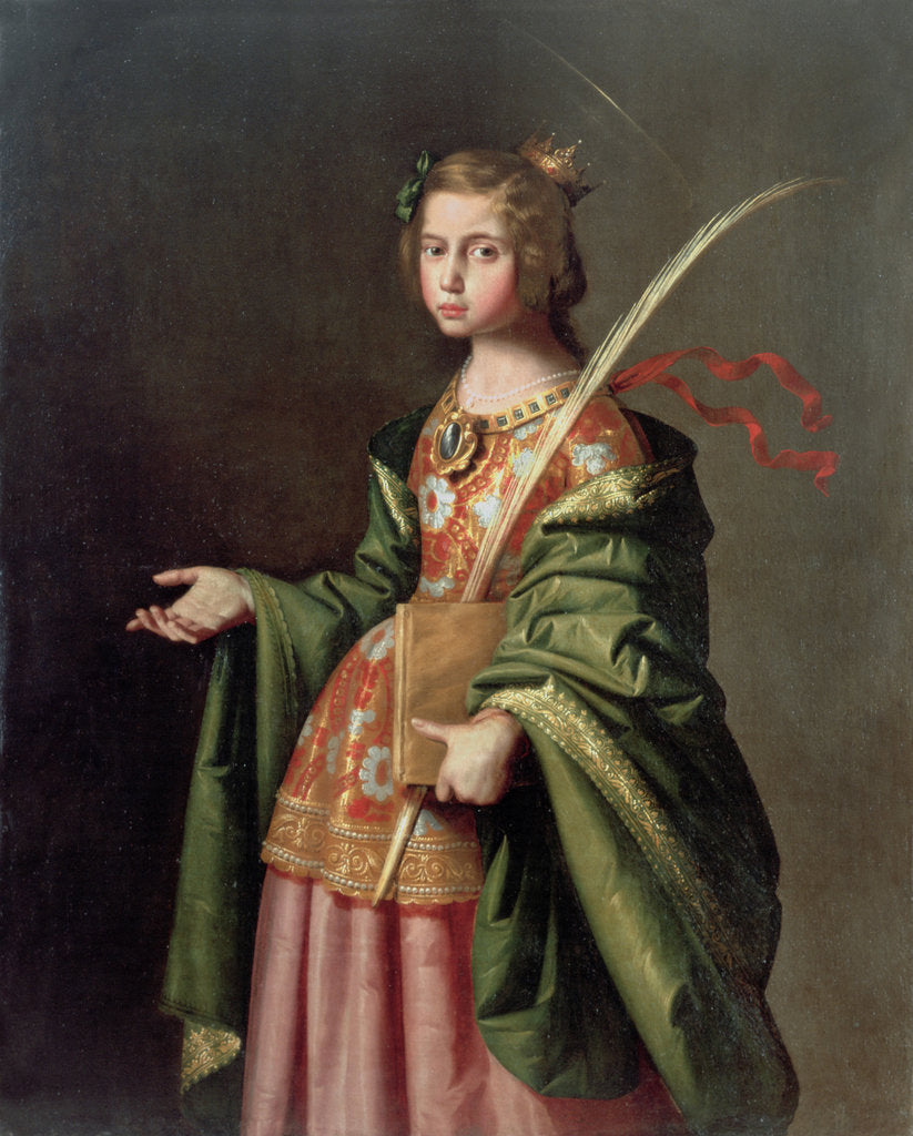 Detail of Saint Elizabeth of Thuringia, ca 1637-1640 by Francisco de Zurbarán