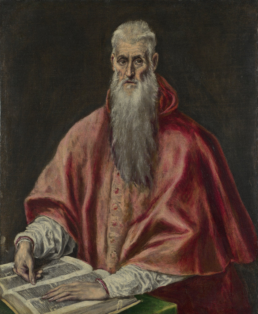 Detail of Saint Jerome as Cardinal, 1590?1600 by Dominico El Greco
