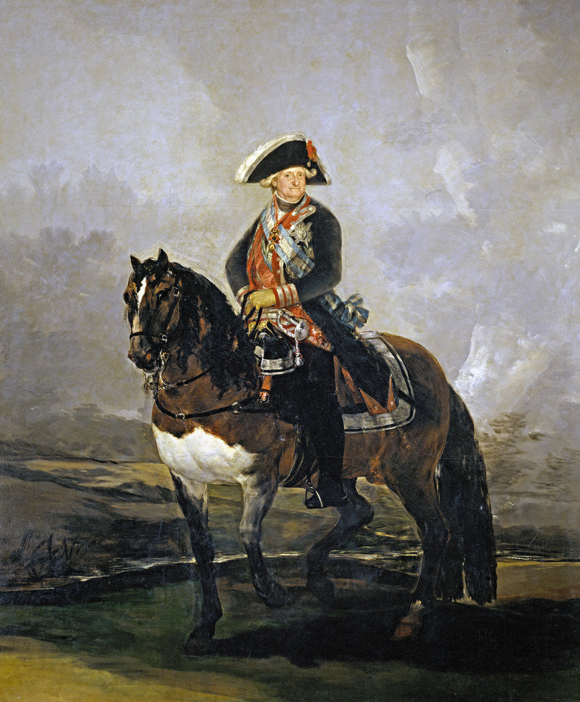 Detail of Equestrian Portrait of Charles IV of Spain by Francisco Goya