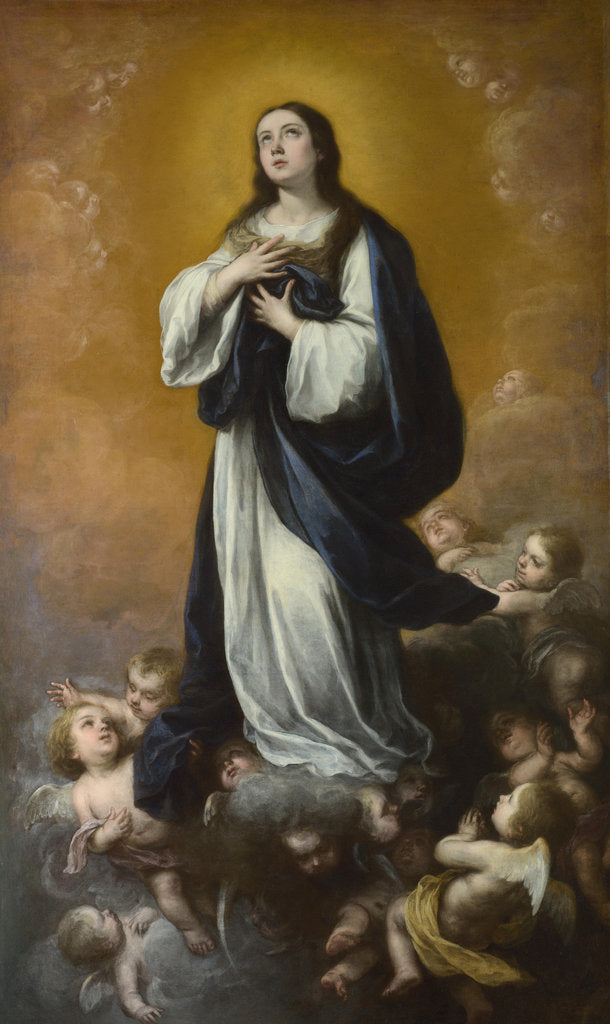 Detail of The Immaculate Conception of the Virgin, Mid of 17th cen by Bartolomé Estebàn Murillo