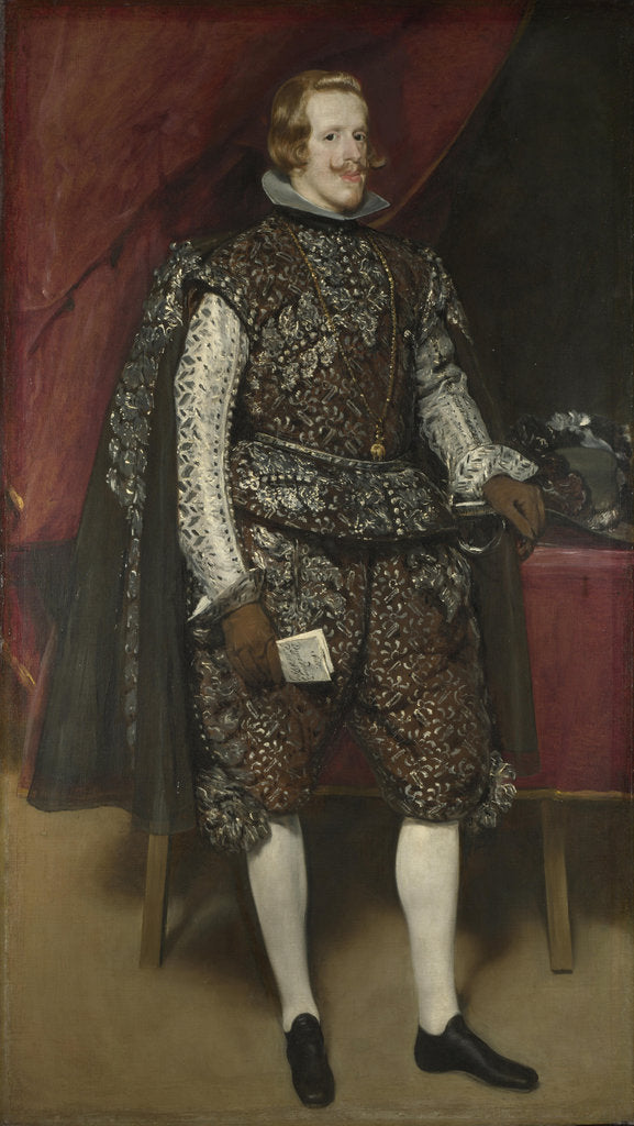 Detail of Philip IV of Spain in Brown and Silver, ca 1631 by Diego Velàzquez